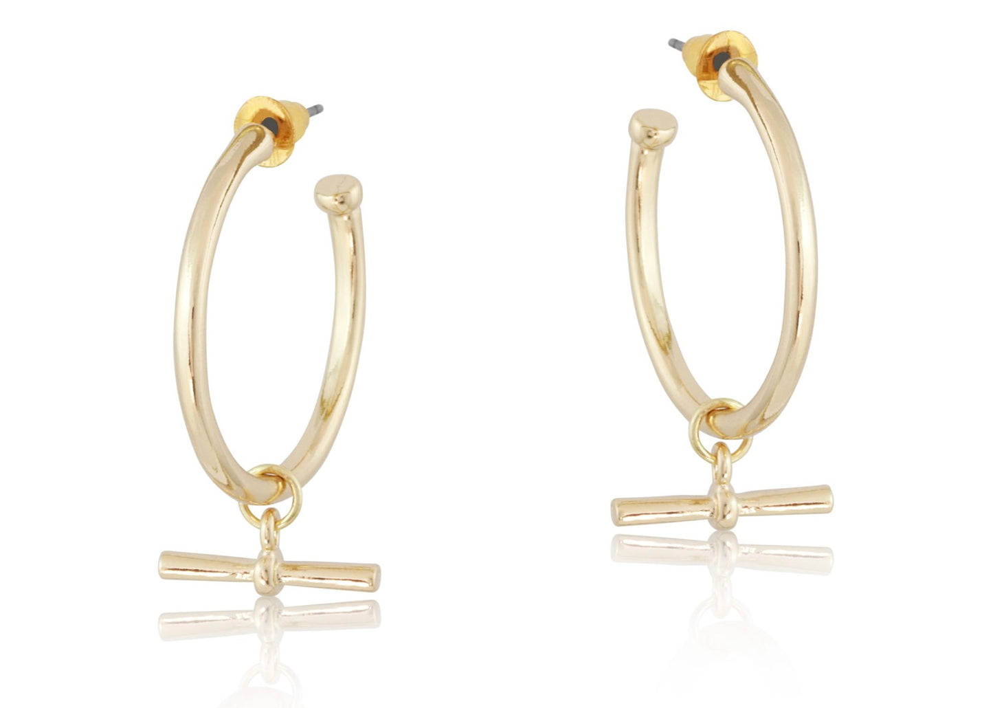 Hoop T-Bar earrings