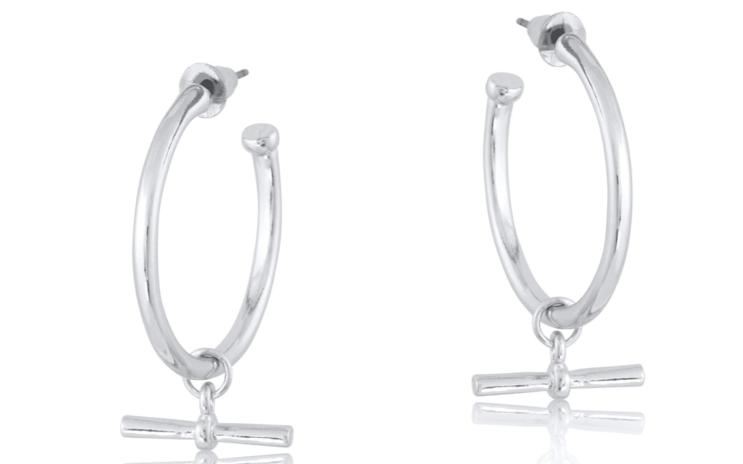 Hoop T-Bar earrings