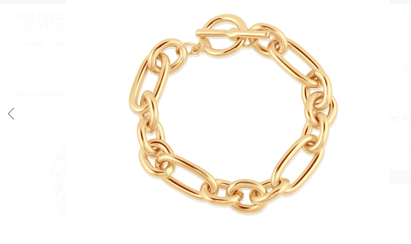 Chunky T-Bar link Bracelet