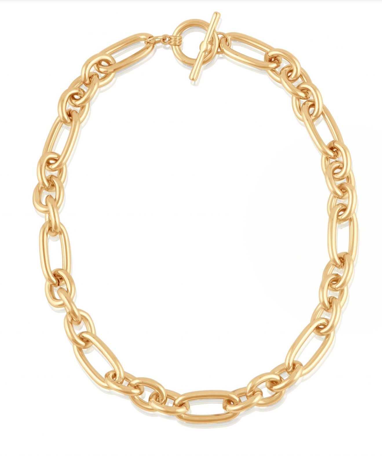Chunky T-Bar Necklace - Gold or Silver