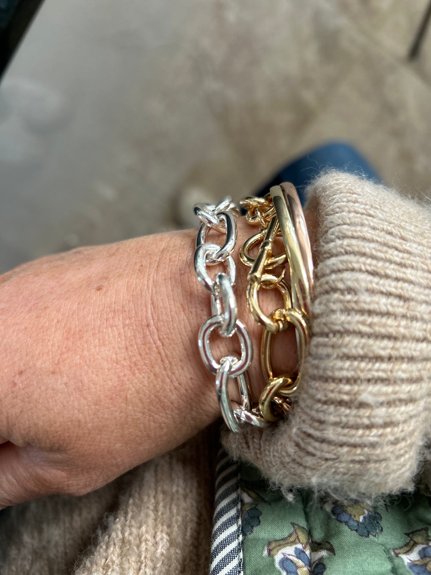 Chunky T-Bar link Bracelet