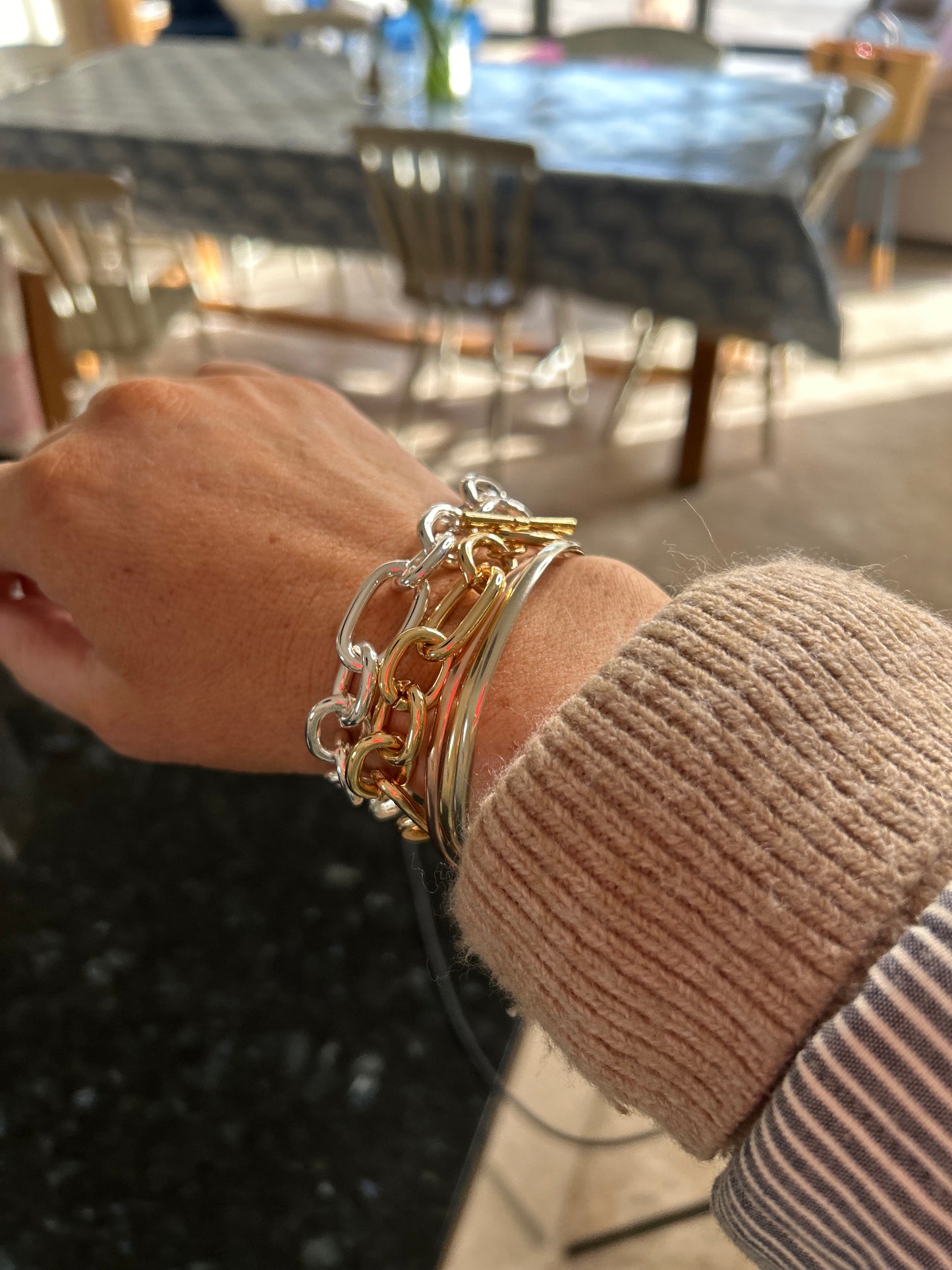 Chunky T-Bar link Bracelet